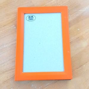 Orange picture frame